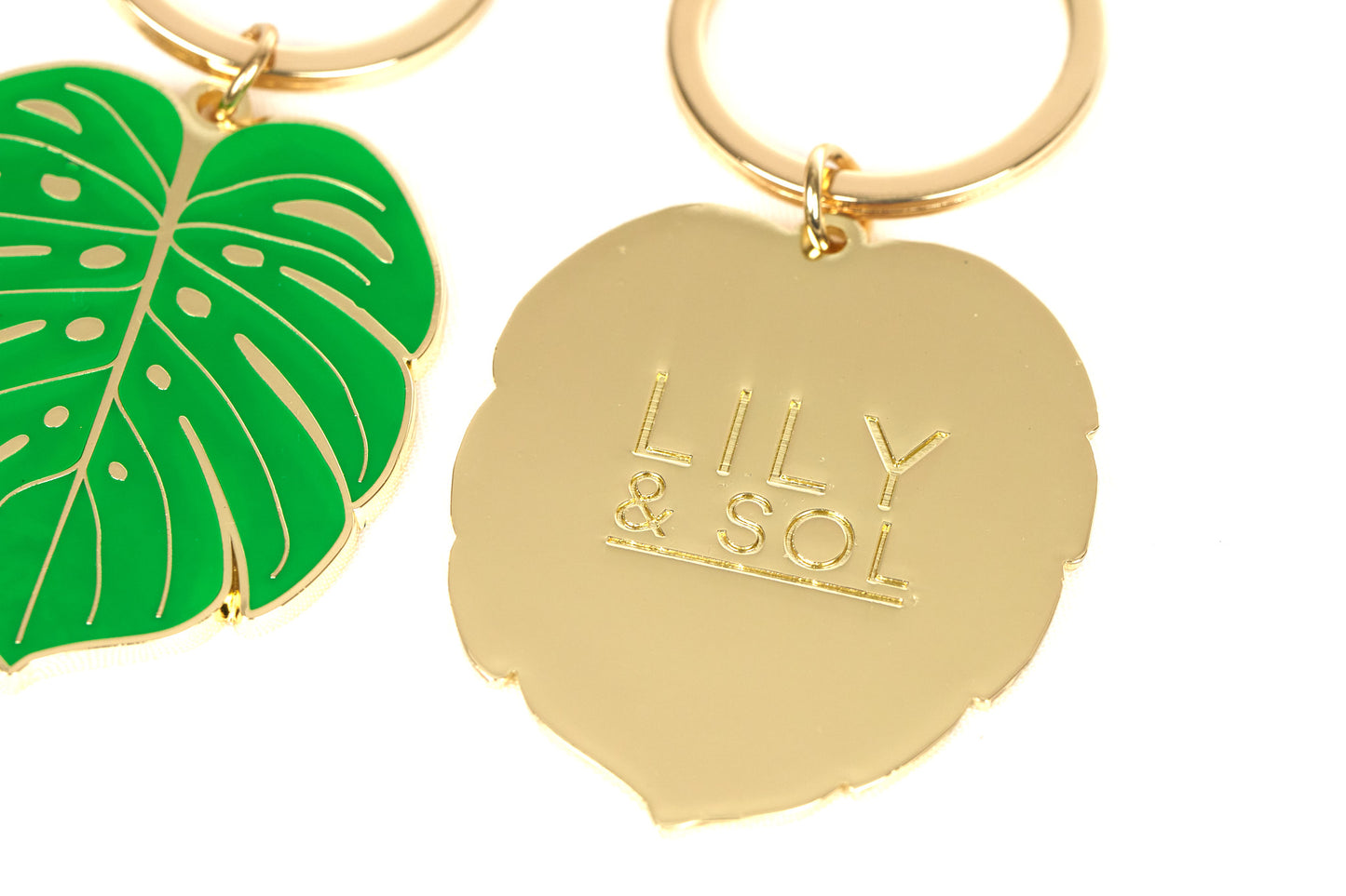 Monstera Keychain