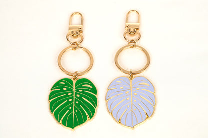 Monstera Keychain